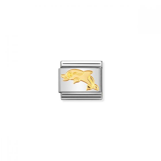 Nomination Classic Gold Animals of the Sea Dolphin Charm 030113_04
