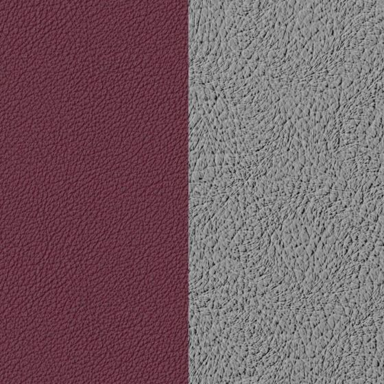 Les Georgettes Reversible Leather Insert - 8mm in Cherry and Metal