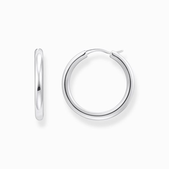 Thomas Sabo Silver Classic Wider Hoop Earrings - CR745-001-21