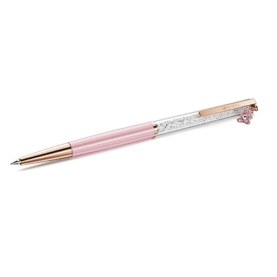 Swarovski Crystalline Ballpoint Pen Teddy - Pink with Rose Gold Tone Plated - 5744955