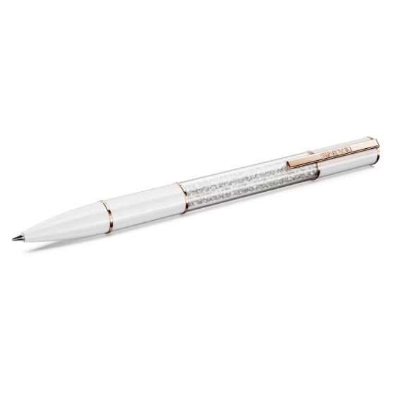 Swarovski Crystalline Lustre Ballpoint Pen White Rose Gold-Tone Plated