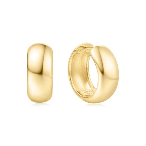 Ania Haie Chubby Medium Huggie Hoop Gold Earrings - E064-06G