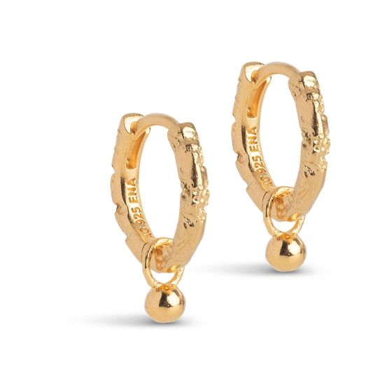 Enamel Copenhagen Belle Gold Hoop Earrings