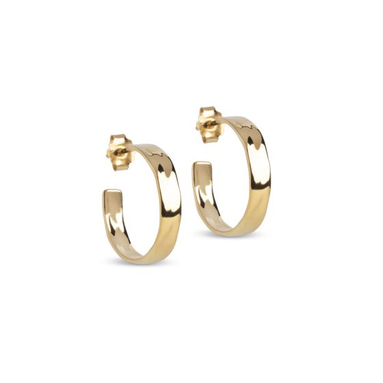 Enamel Copenhagen Sandra Narrow Hoop Earrings. Item code E392G.