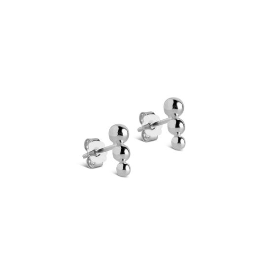 Enamel Copenhagen Trinity Silver Stud Earrings E405S