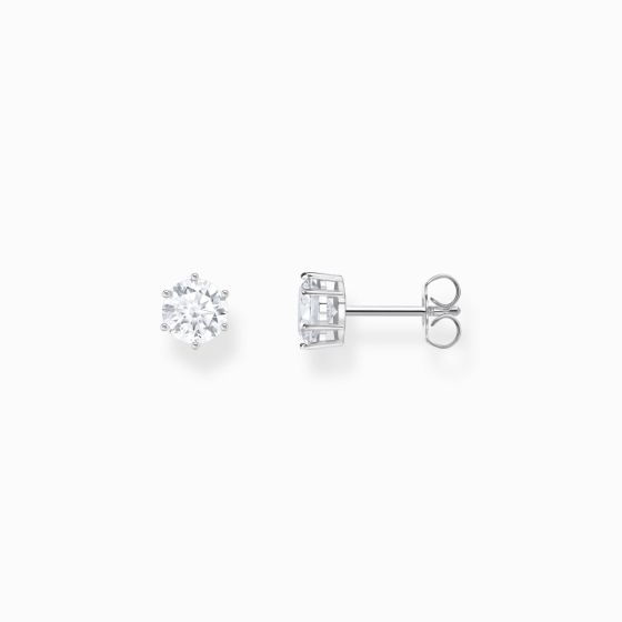 Thomas Sabo Silver Stud Earrings with White Zirconia Brilliant Cut H2301-051-14