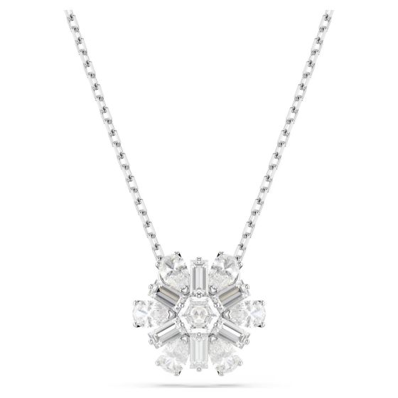 Swarovski Idyllia Snowflake Pendant - White with Rhodium Plating 5691484
