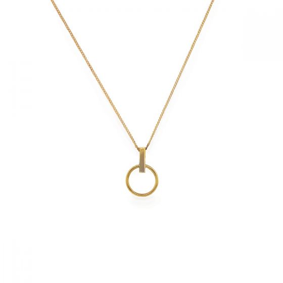 Sarah Alexander Infatuation Gold Vermeil Mini Circle Pendant