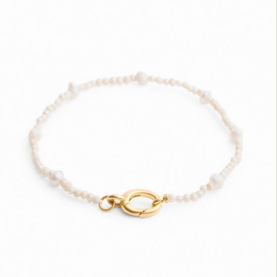 Katie Loxton Pearl Glow Waterproof Gold Bracelet | Item code KLJ6361