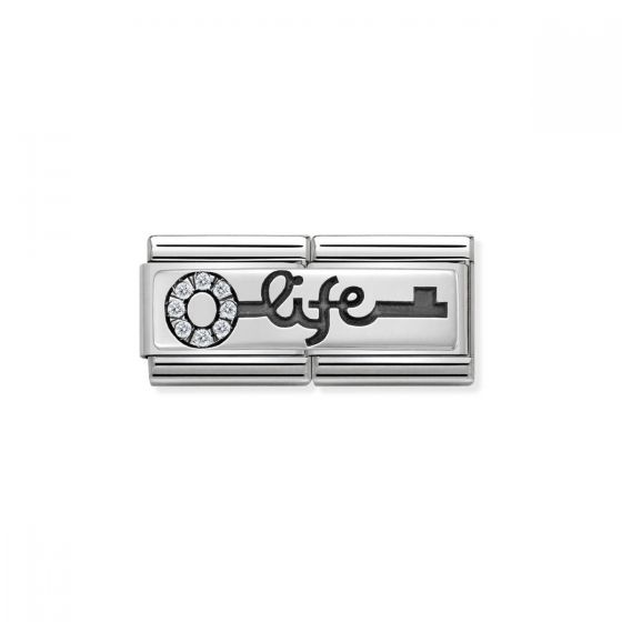 Nomination Classic Double Link Life Key Charm - Silver - 330731/04