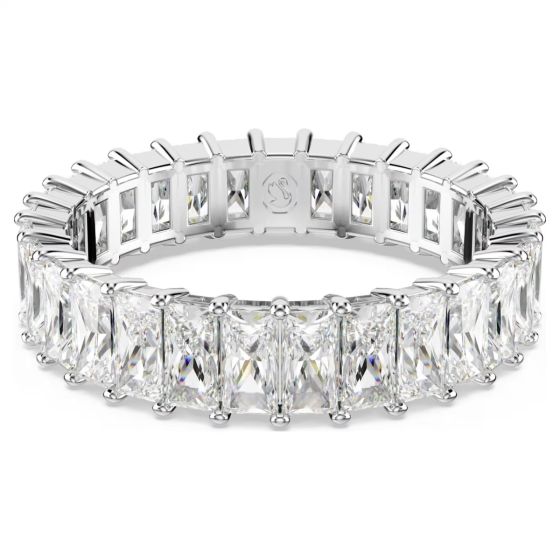 Swarovski Matrix Ring Baguette Cut - White with Rhodium Plating 5693407, 5693410, 5693409, 5693408