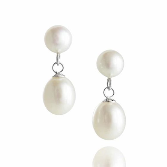 Jersey Pearl Dew Drop Earrings - 1757323