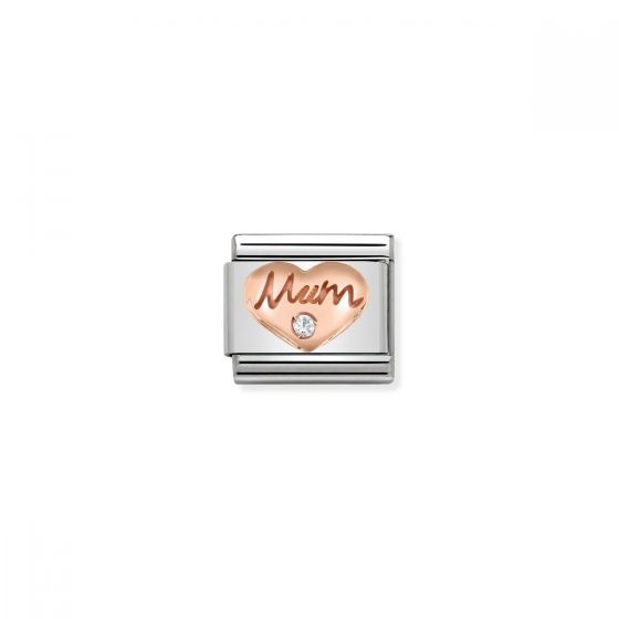Nomination Rose Gold and Zirconia Classic Mum Charm - 430305/10