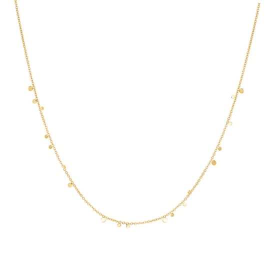 Ania Haie Mini Disc Drop Stacking Gold Necklace - N063-02G