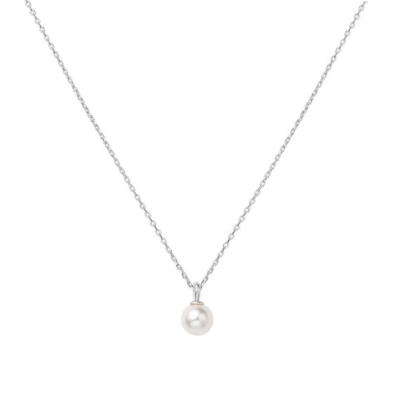 Ania Haie Pearl Drop Silver Pendant Necklace. Item code N065-01H.