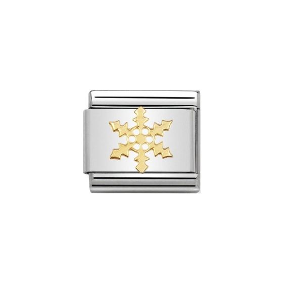 Nomination Classic Composable 18k Gold Snowflake Charm