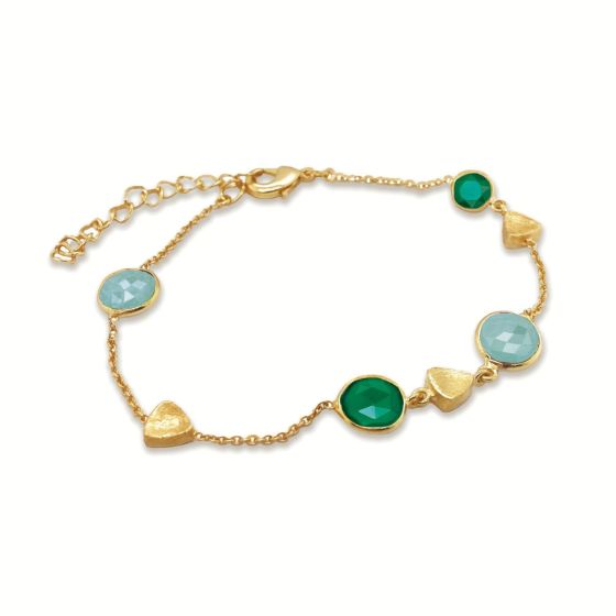 Sarah Alexander Patina Gemstone Charm Bracelet