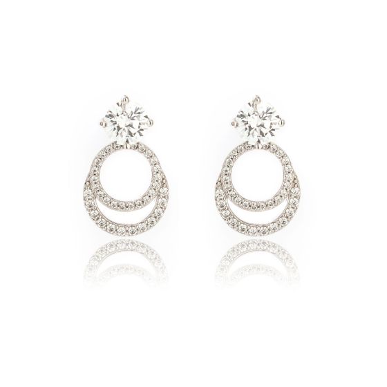 Georgini Goddess Luna Earrings - Silver - IE1123W