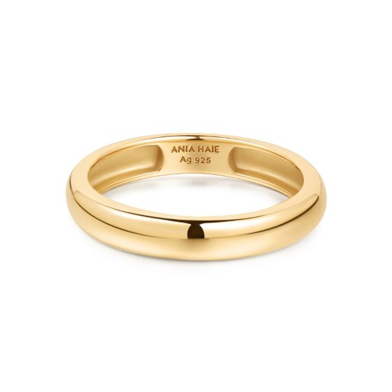 Ania Haie Gold Curve Dome Band - R056-01G