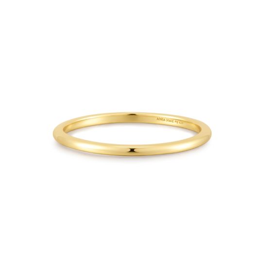 Ania Haie Gold Plain Ring - R058-01G