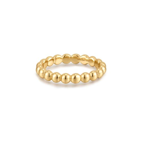 Ania Haie Gold Round Dome Band - R059-03G