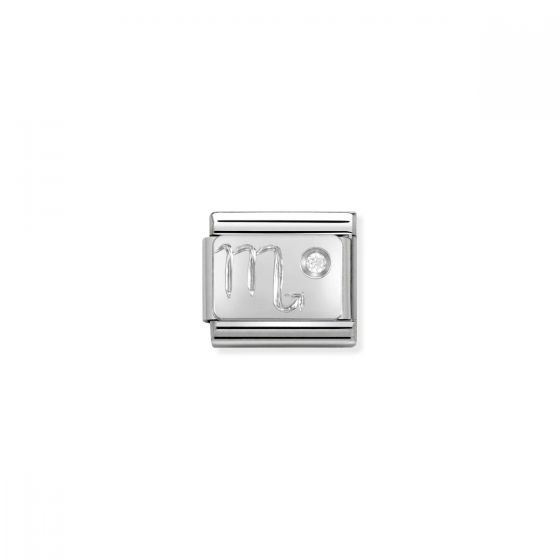 Nomination Silver and Zirconia Classic Scorpio Charm - 330302/08