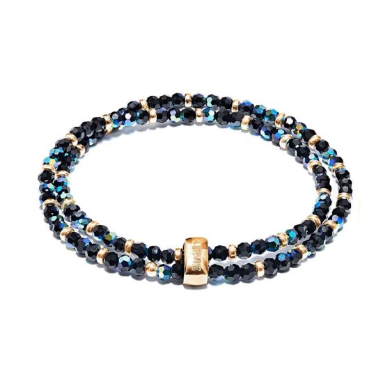 Annie Haak Blisski Gold Bracelet - Black Crystal - B2690-17