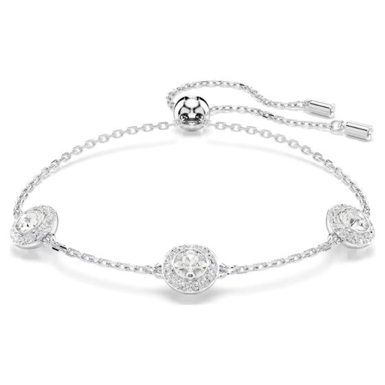 Swarovski Una Angelic Bracelet Round Cuts Double Sided Motifs - White with Rhodium Plating - 5732272