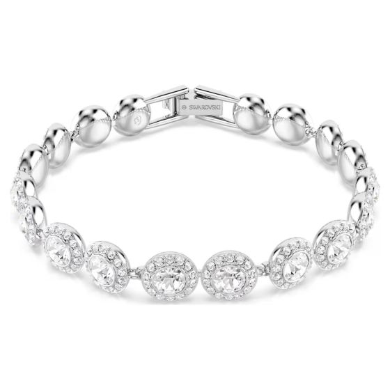 Swarovski Round Cut Una Bracelet - White with Rhodium Plating 5682279
