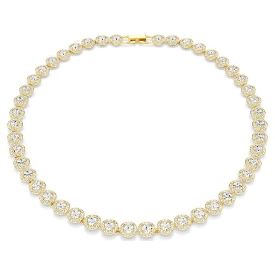Swarovski Una Angelic Tennis Necklace - White with Gold Tone Plating 5720505