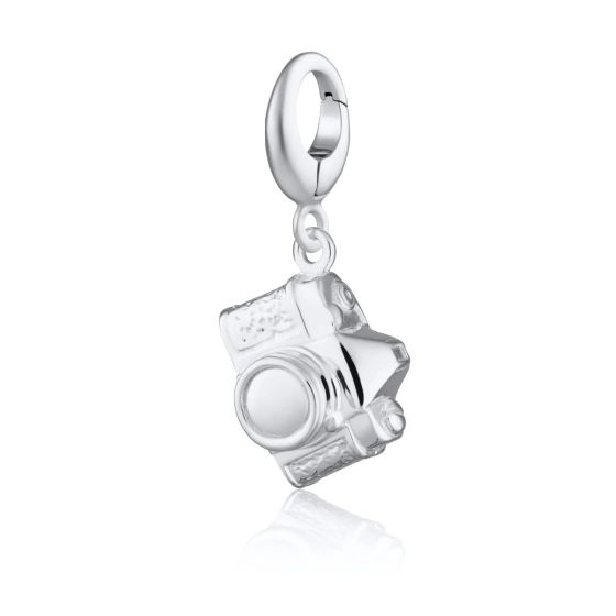 Lily Charmed Vintage Camera Charm Silver - item number CSVC