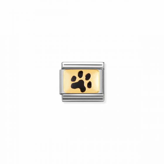 Nomination Classic Dog Paw Charm - 18k Gold - 030284/47