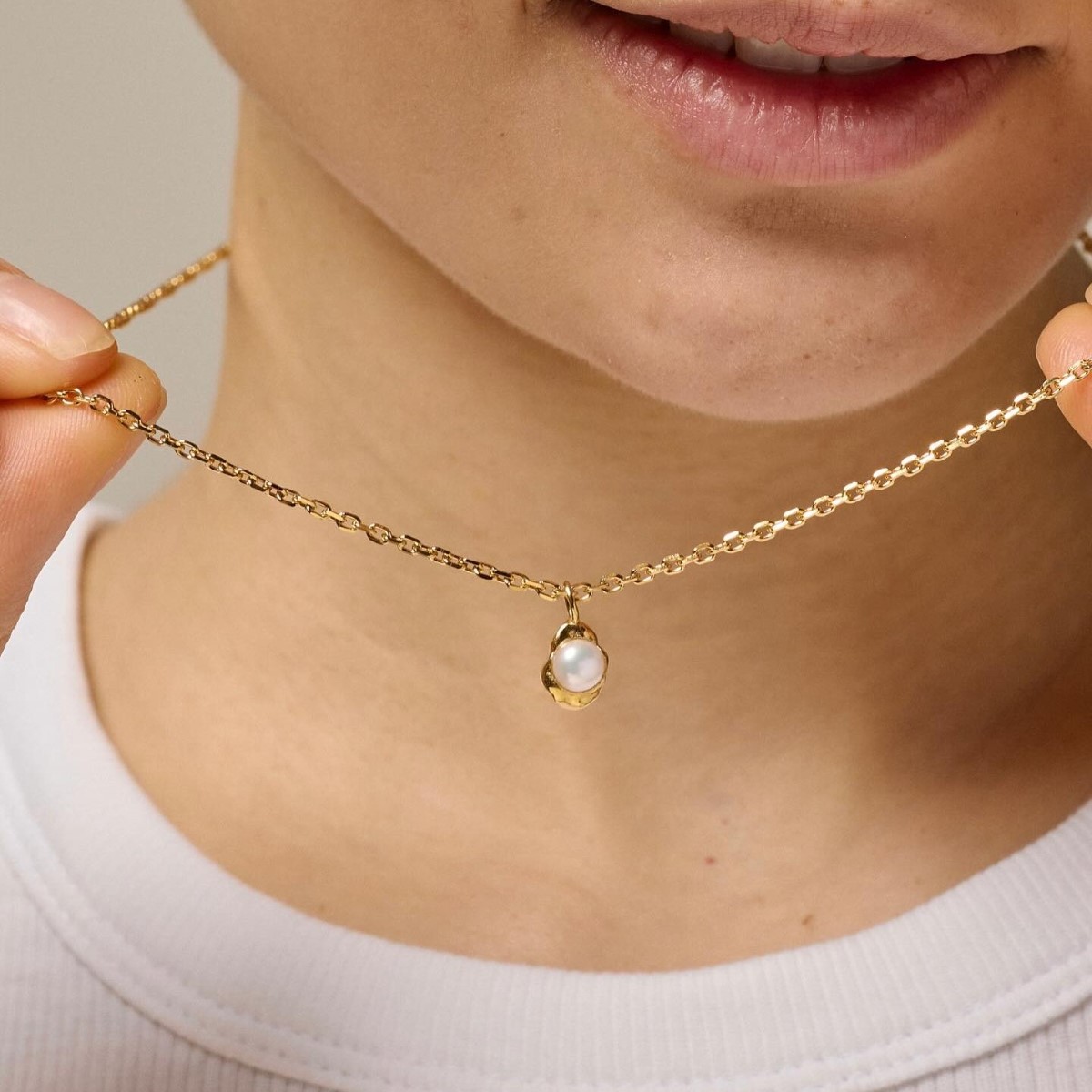 Enamel Copenhagen Darla Gold Necklace. Item code N124GM.