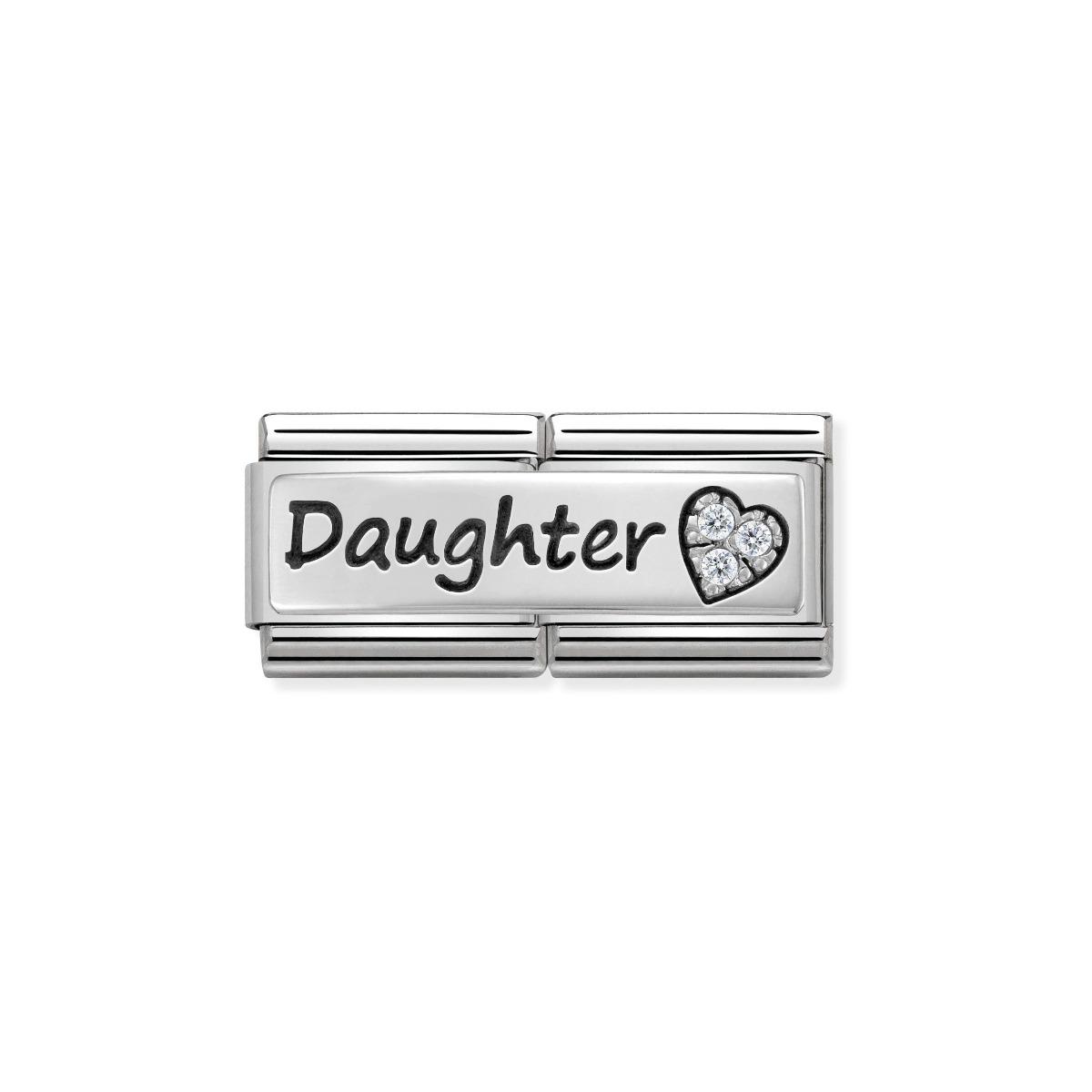 Nomination Classic Double Link Daughter Charm - Silver - 330731/02