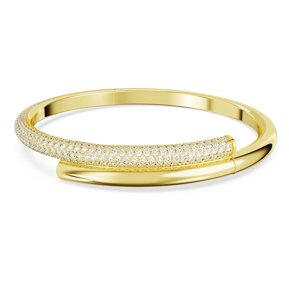 Swarovski Dextera Bangle White with Gold Tone Plating