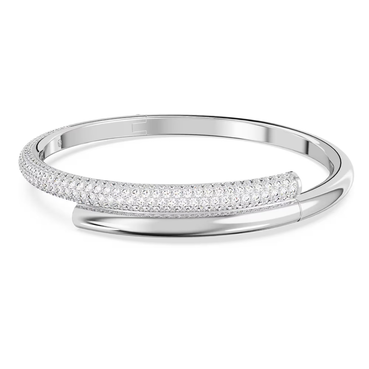 Swarovski Dextera Bangle White with Rhodium Plating