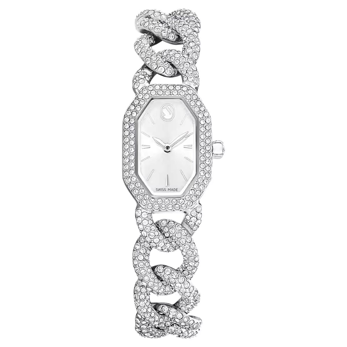 Swarovski Dextera Chain Watch Crystal Bracelet - Silver Tone - 5668899