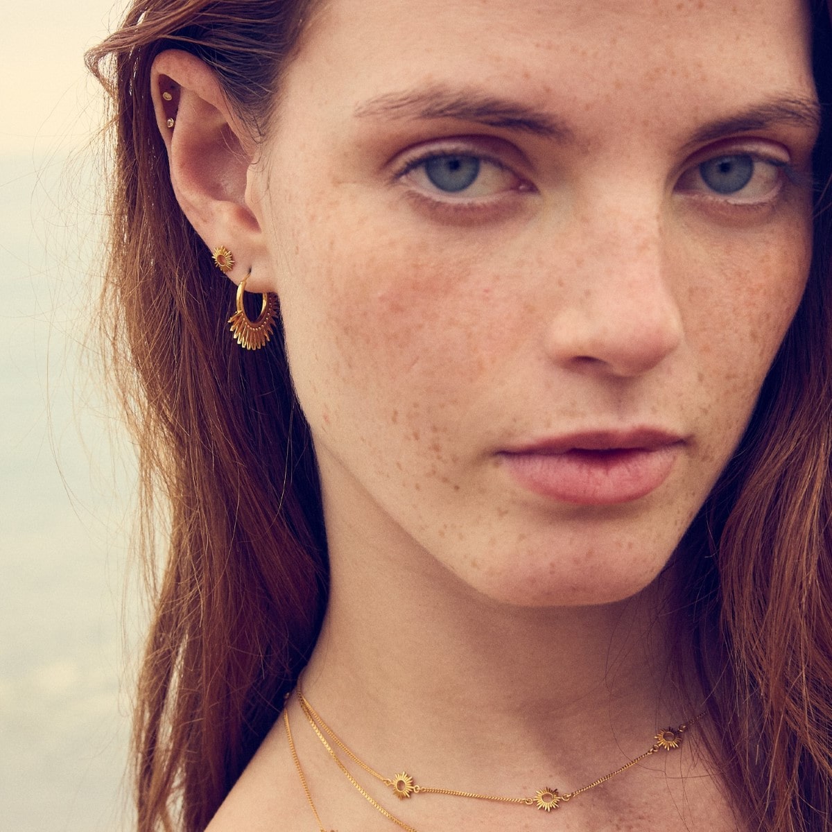 Rachel Jackson Eternal Sun Stud Earrings Silver EGME1S