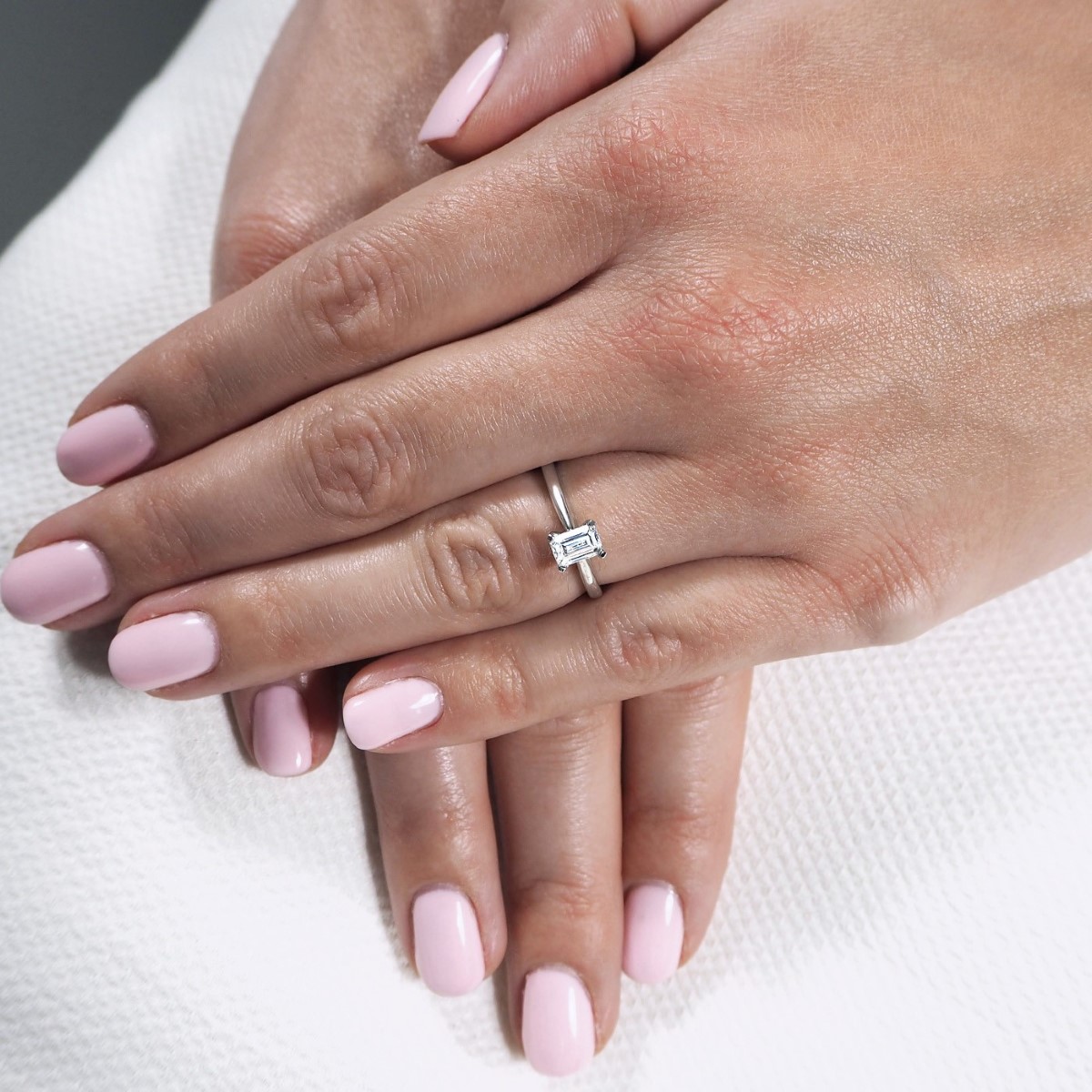 Brown and Newirth Fantasia Emerald Cut Solitaire Engagement Ring EN169E33