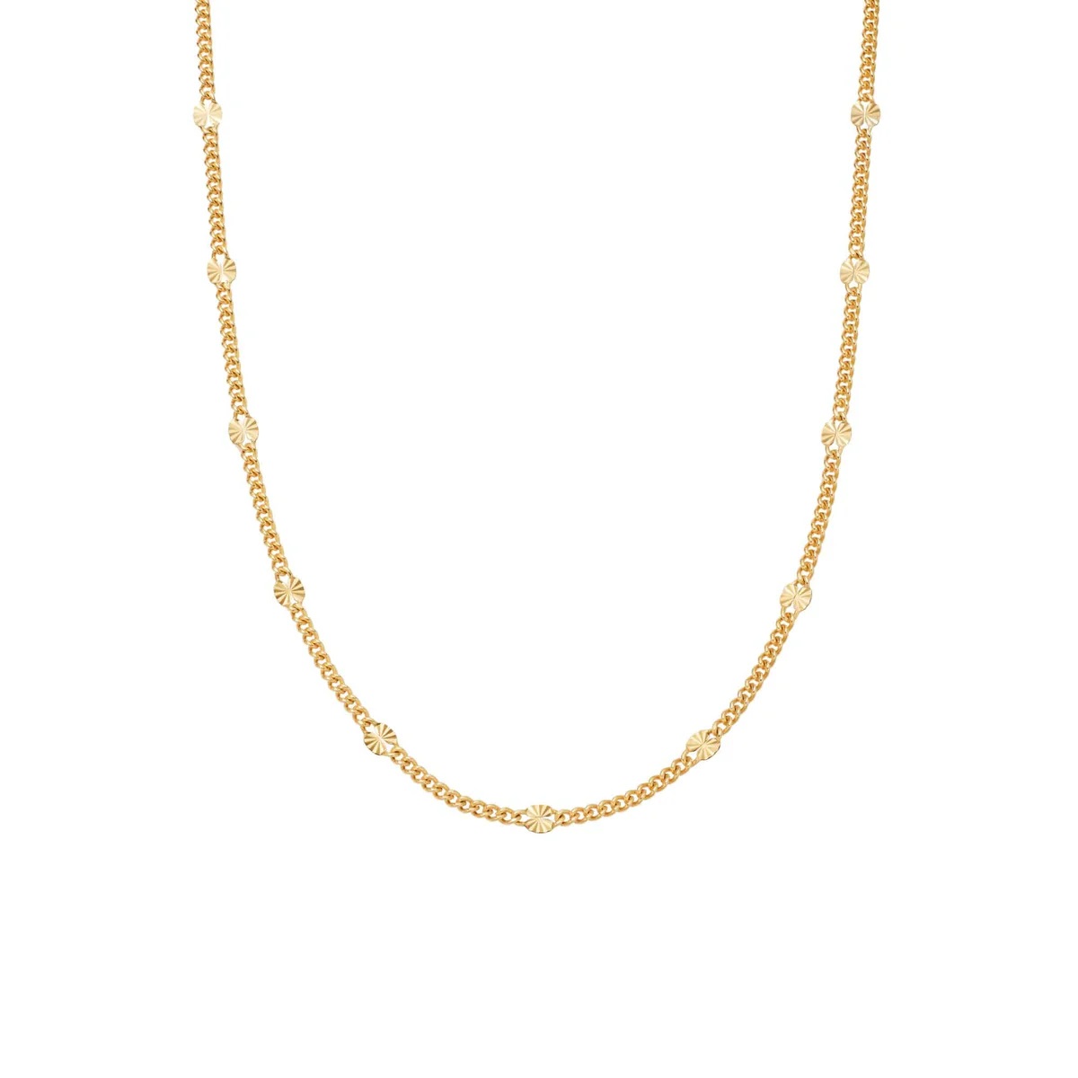 Daisy Estée Lalonde Sunburst Chain Necklace - Gold - ELN10_GP