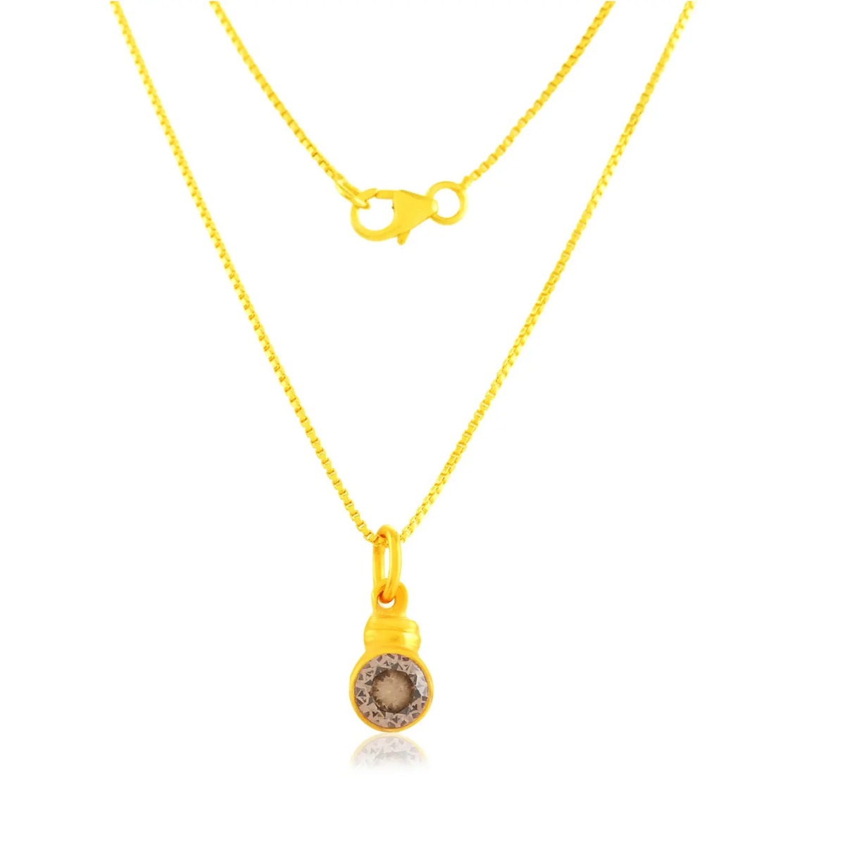 Shyla London Estelle Gold Necklace - Smoky