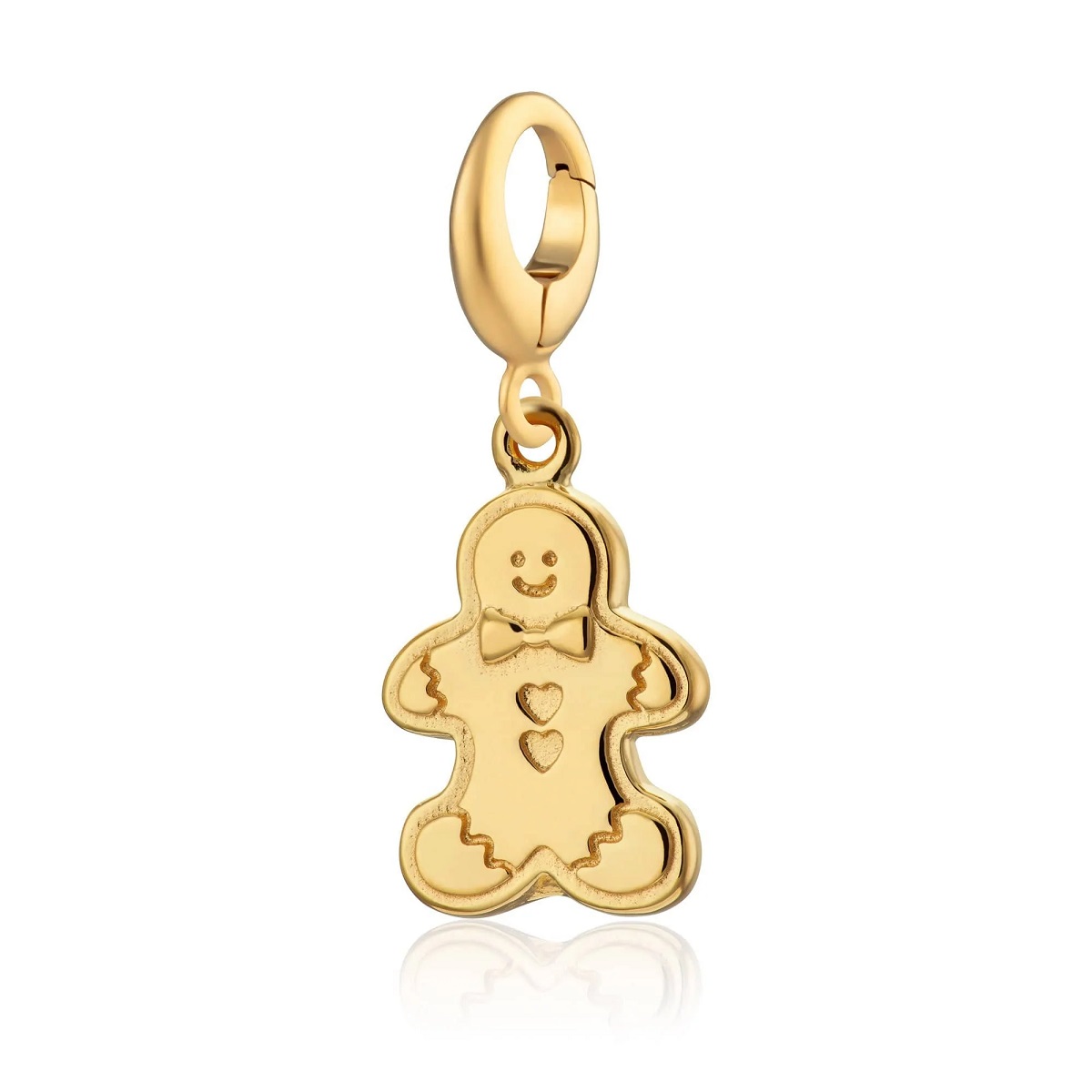 Lily Charmed Ginger Bread Man Charm Gold - item number CGGB