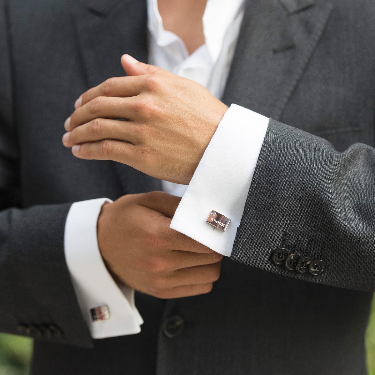 Ivory and Co Rose Groom Cufflinks