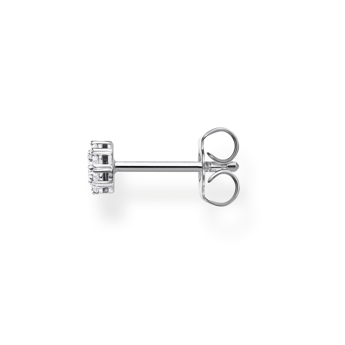 Thomas Sabo Single Earring - White Stone Halo in Silver H2141-051-14