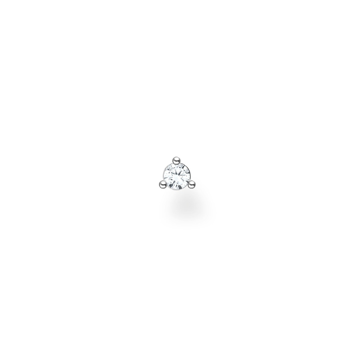 Thomas Sabo Single Earring - White Round Stone in Silver H2197-051-14