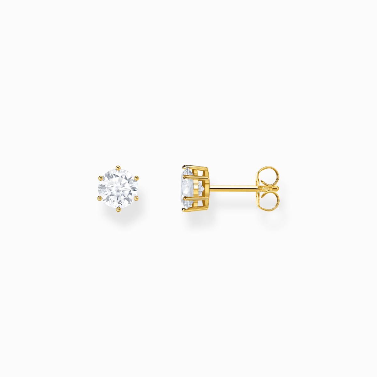 Thomas Sabo Ear Studs with White Zirconia Brilliant Cut - Gold - H2301-414-14