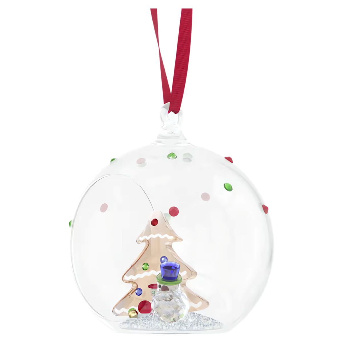 Swarovski Crystal Holiday Cheers Tree and Snowman Ball Ornament - 5701509