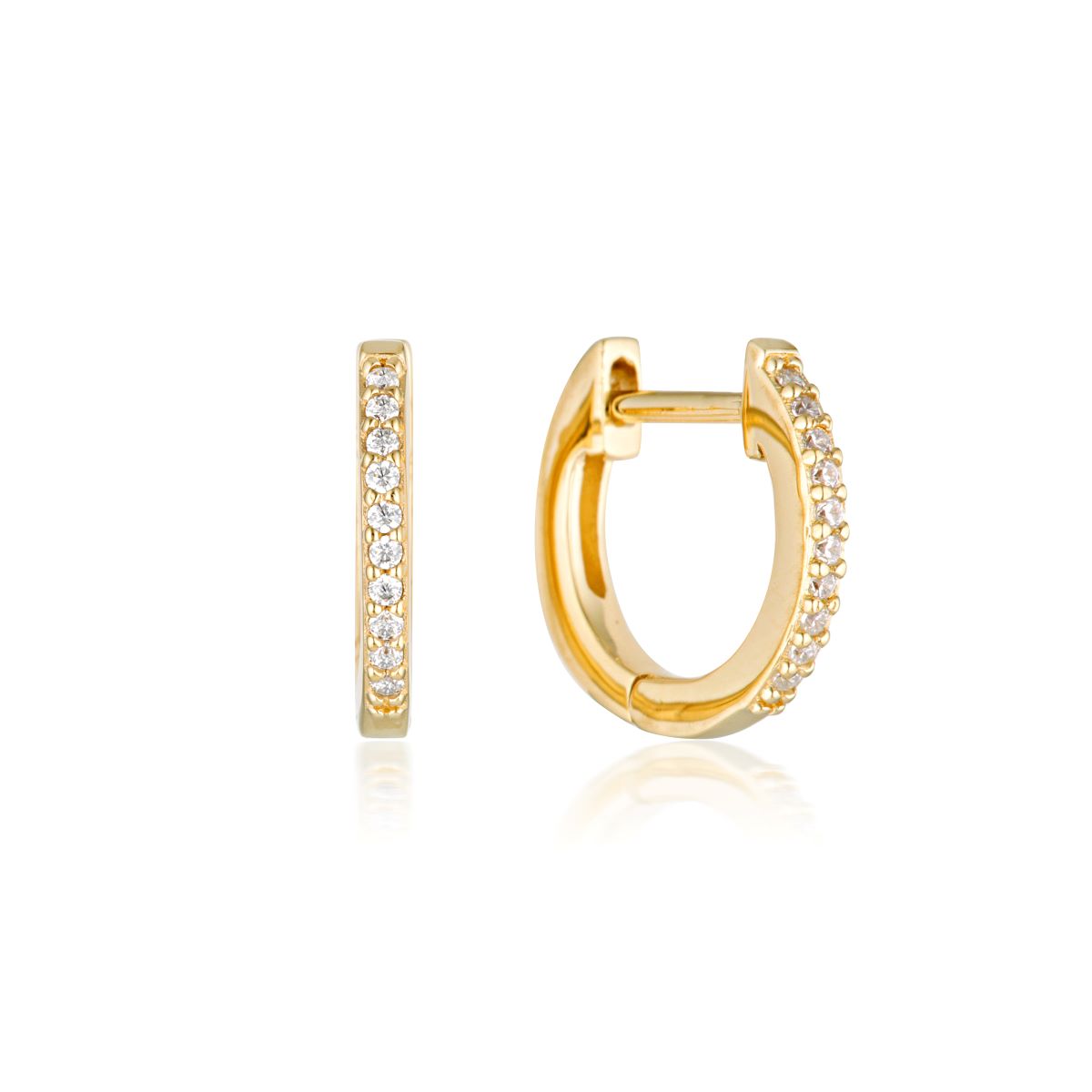 Georgini Noel Nights Shine Hoop Earrings - Gold - IE1036G