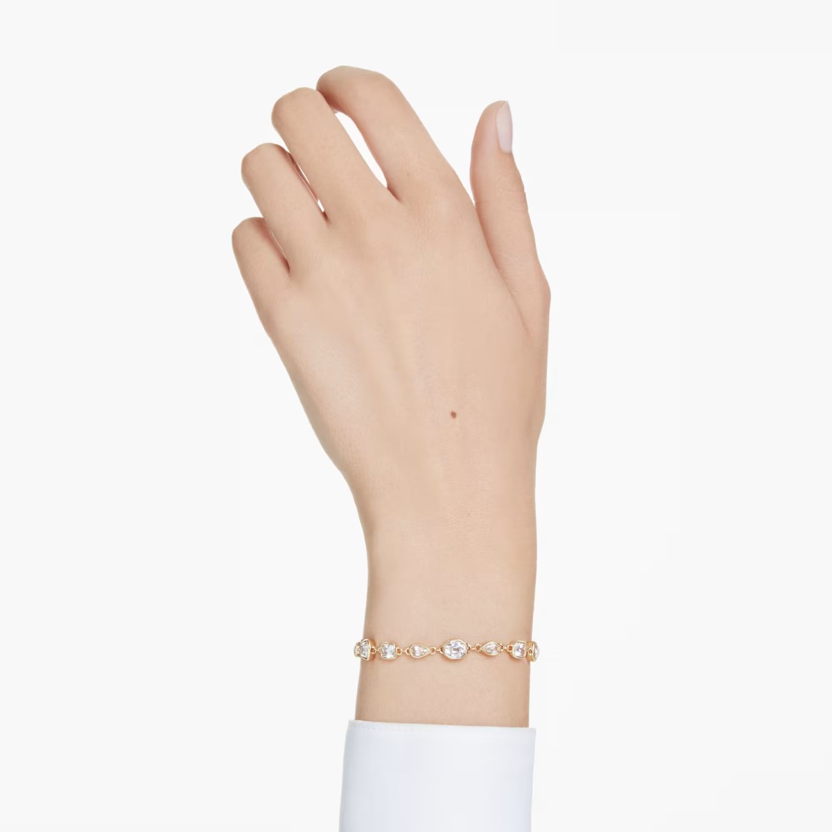 Swarovski Imber Tennis Bracelet Mixed Cuts - White with Gold Tone Plating 5705471