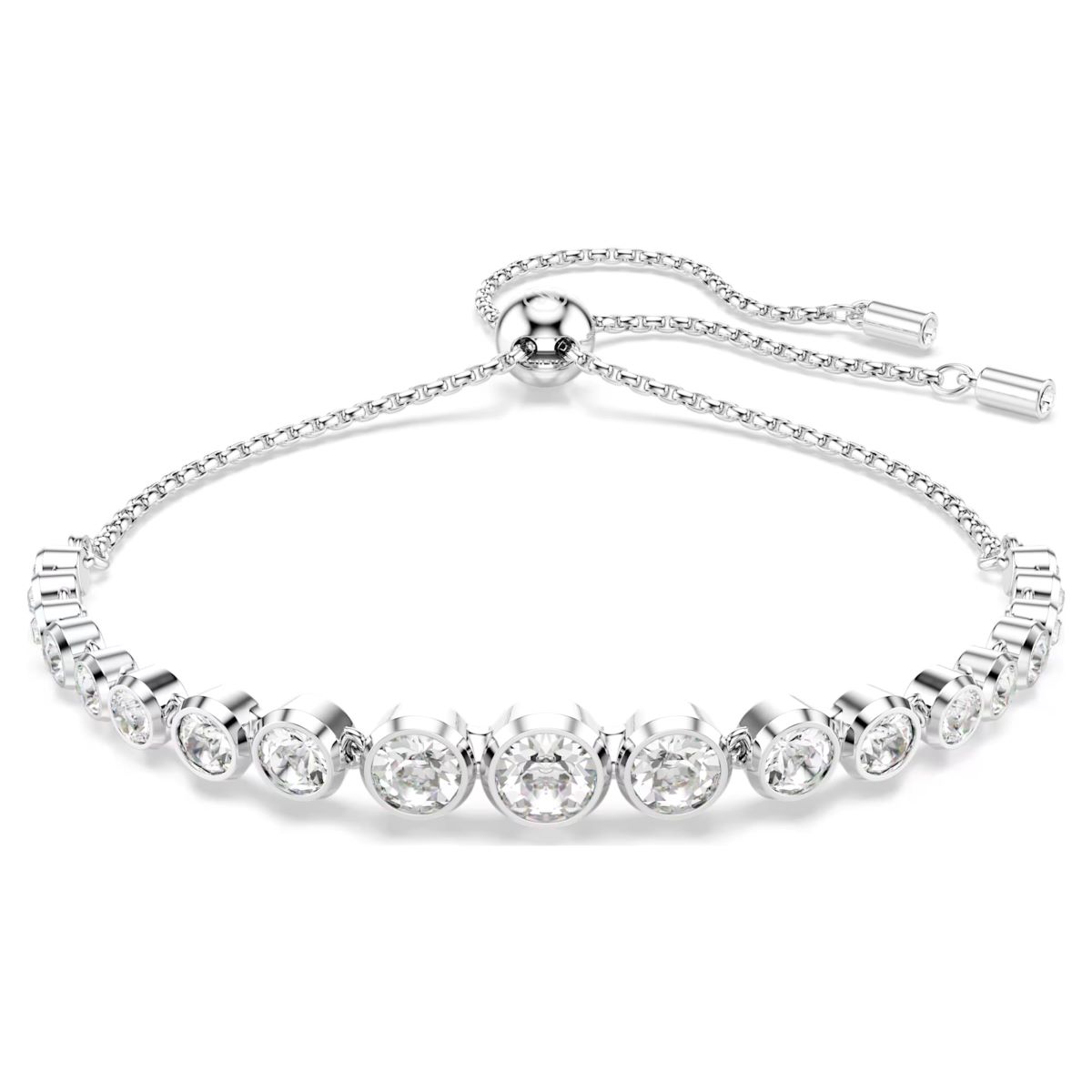 Swarovski Imber Tennis Bracelet Mixed Round Cuts - White Rhodium Plated - 5705451